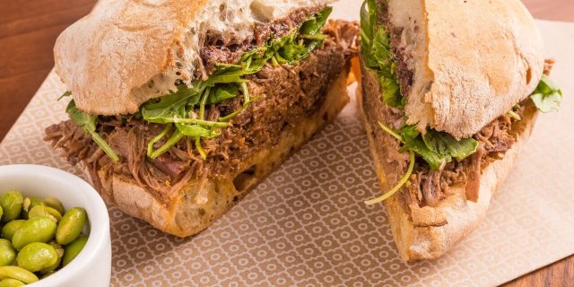 Slow Roasted Lamb Sandwich