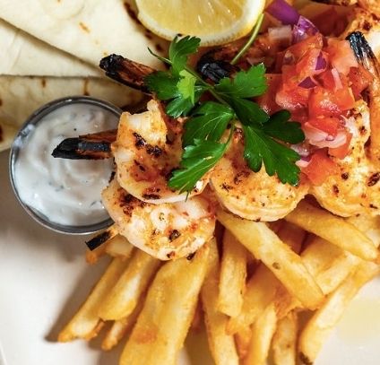 Shrimp Souvlaki
