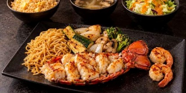 Hibachi Lobster Tail Dinner