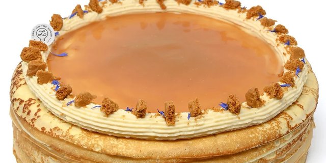 Biscoff Caramel Crepe Cake