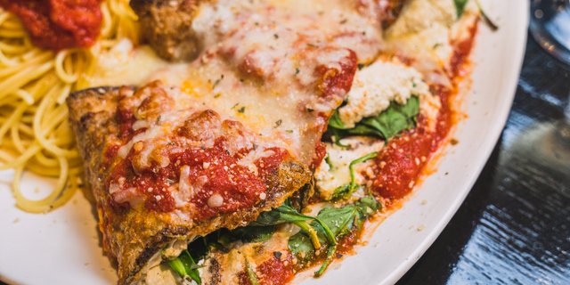 Spinach & Eggplant Rollantini