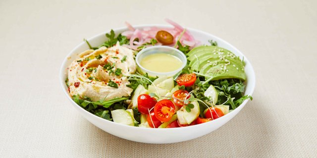 Vegan Hummus Salad