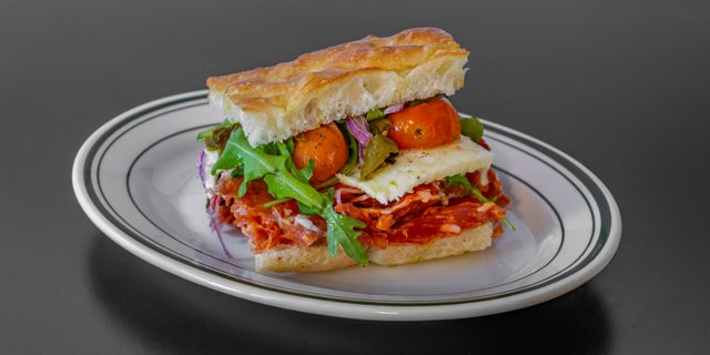 Spicy Salami Sandwich Platter