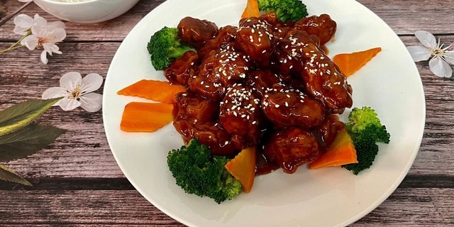 Sesame Chicken Tray