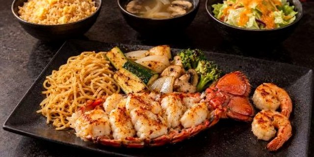 Chicken & Lobster Tail Hibachi Combination