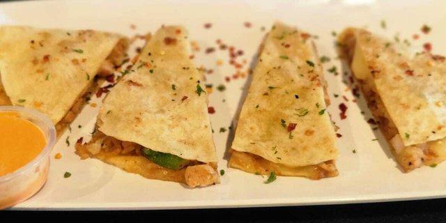 Hibachi Spicy Chicken Quesadilla