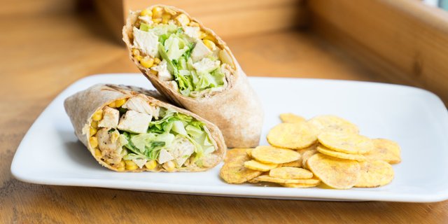 Chicken & Corn Panini Wrap