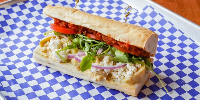 Artichoke Heart & Feta Sandwich