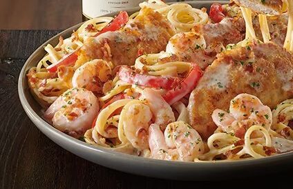 Chicken & Shrimp Carbonara