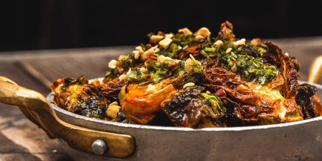 Crispy Glazed Brussel Sprouts
