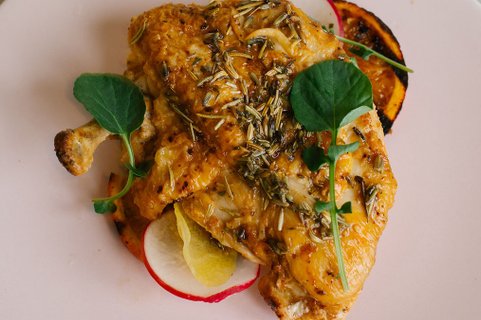 Pan Roasted Frenched Chicken