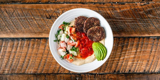 Individual Vegan Yalla Hummus Bowl
