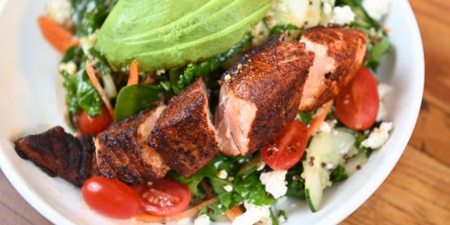 Blackened Salmon Salad