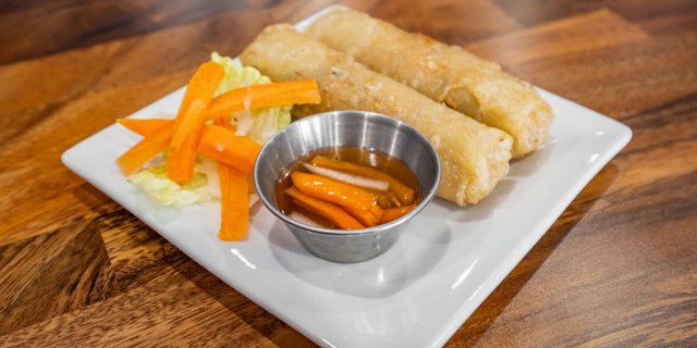 Crispy Pork Spring Rolls
