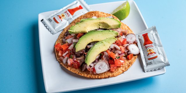 Pulpo Ceviche Tostada