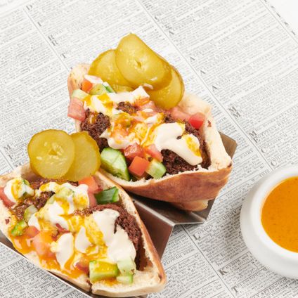 Individual Falafel Pita Sandwich