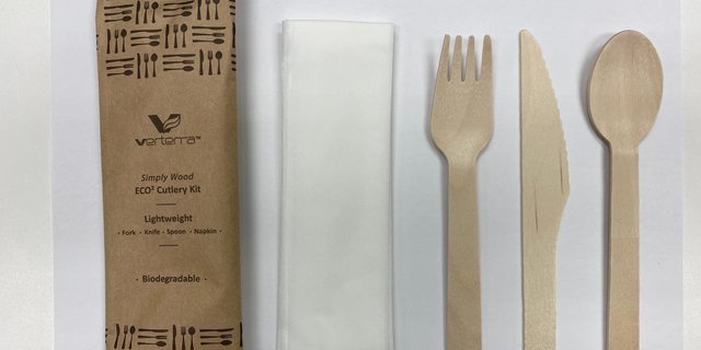 Utensils - Biodegradable Silverware & Napkin Packet