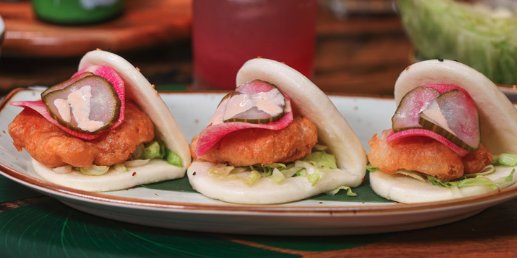 Grouper Cheek Bao Buns