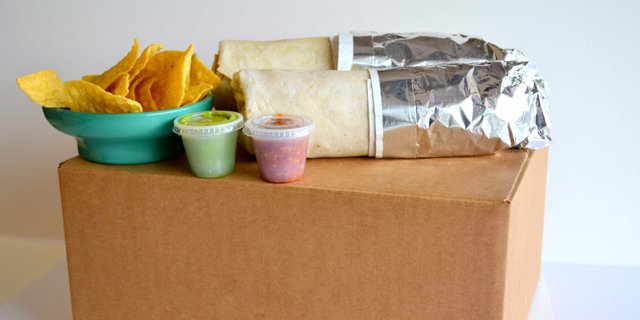Chicken Burrito Boxed Lunch