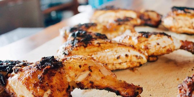 Smoked & Grilled Whole Chicken