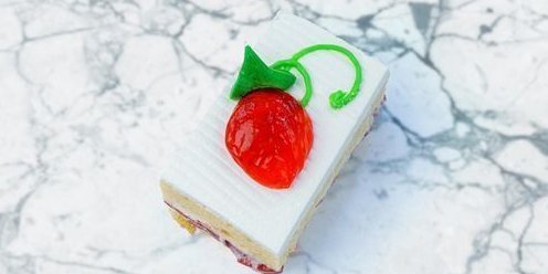 Tres Leches w/ Strawberry Filling