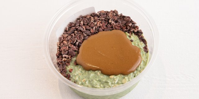 Matcha Sunflower Butter Oats Tray