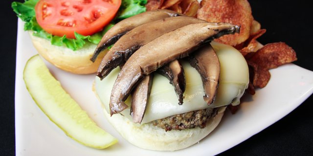 Brown Bomber Portobello Burger