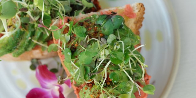 Gluten-Free Pink Avo Toast