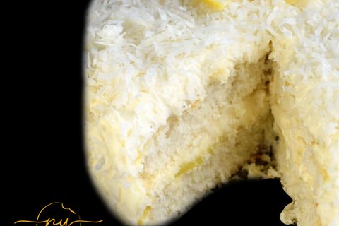 8" Coconut Lemon Cake