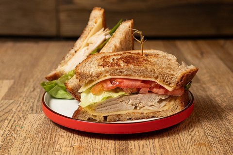 Roasted Turkey Club Sandwich