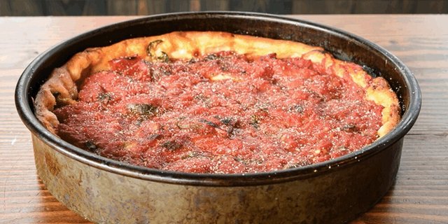 Greek Deep Dish Pizza