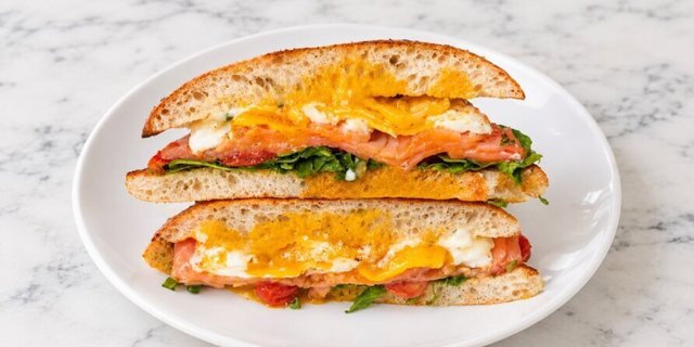 Salmon, Egg + Cheese