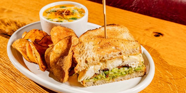 Chicken & Cheese Melt & Soup Boxed Lunch