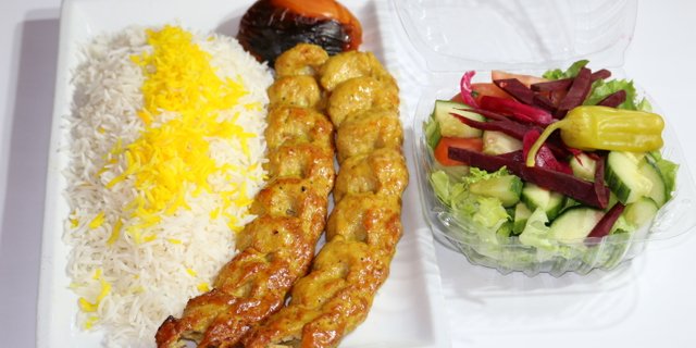 Ground Chicken Kabob Entree