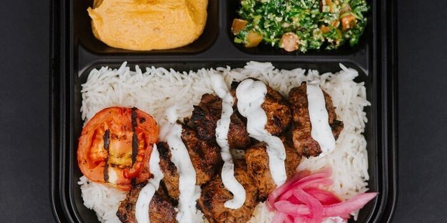 Spicy Steak Kabob Plate