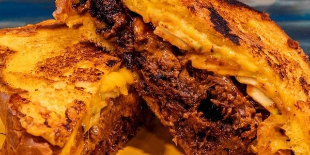 Wagyu Brisket Melt Sandwich