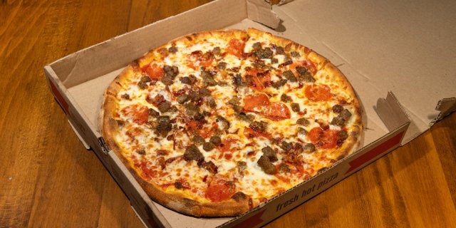 New York-Style Quattro Carne Pizza