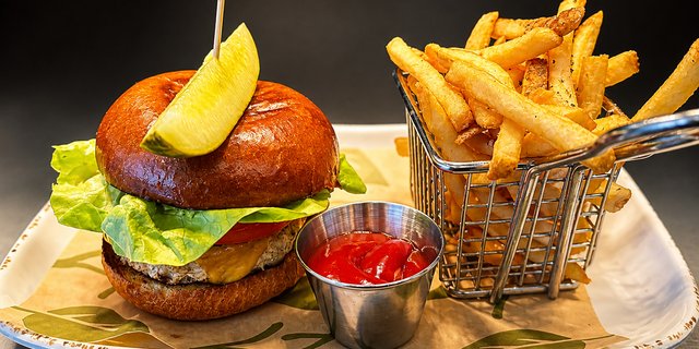 Turkey Burger Tray