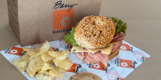 Ham & Swiss Sandwich Bagel Boxes
