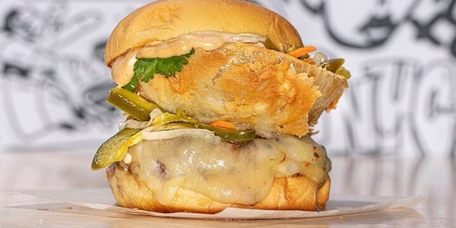 The Mexico City Burger Tray