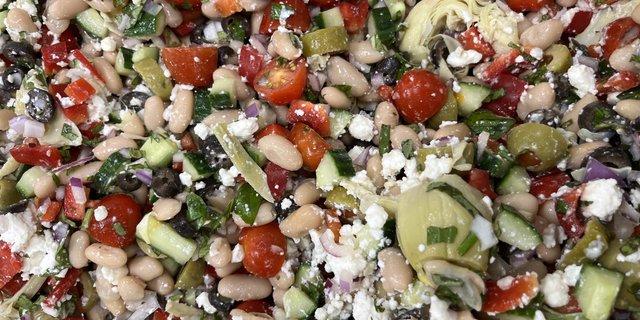 White Bean Salad Tray