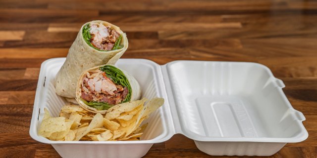 Lobster Salad BLT Wrap