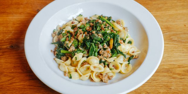 Orechiette w/ Broccoli Rabe & Sausage