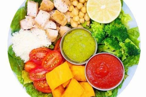 Chicken Pesto Salad Bowl