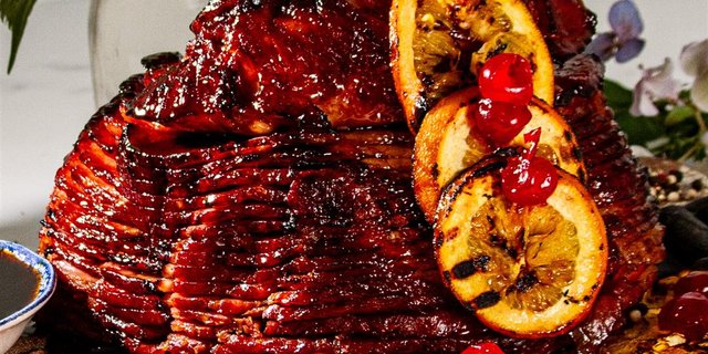 Baked Honey-Glazed Hams