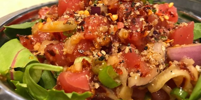 Spicy Garlic Ahi Poke Bowl