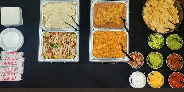 Chicken Fajitas Buffet