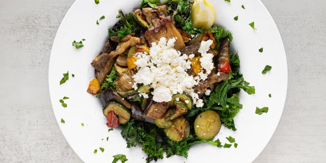 Grilled Kale Salad
