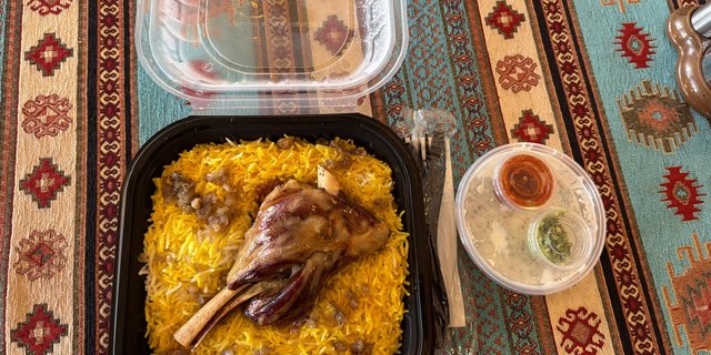 Lamb Ribs Mandi Tray