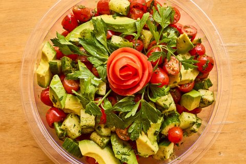 Cucumber-Tomato-Avocado Salad